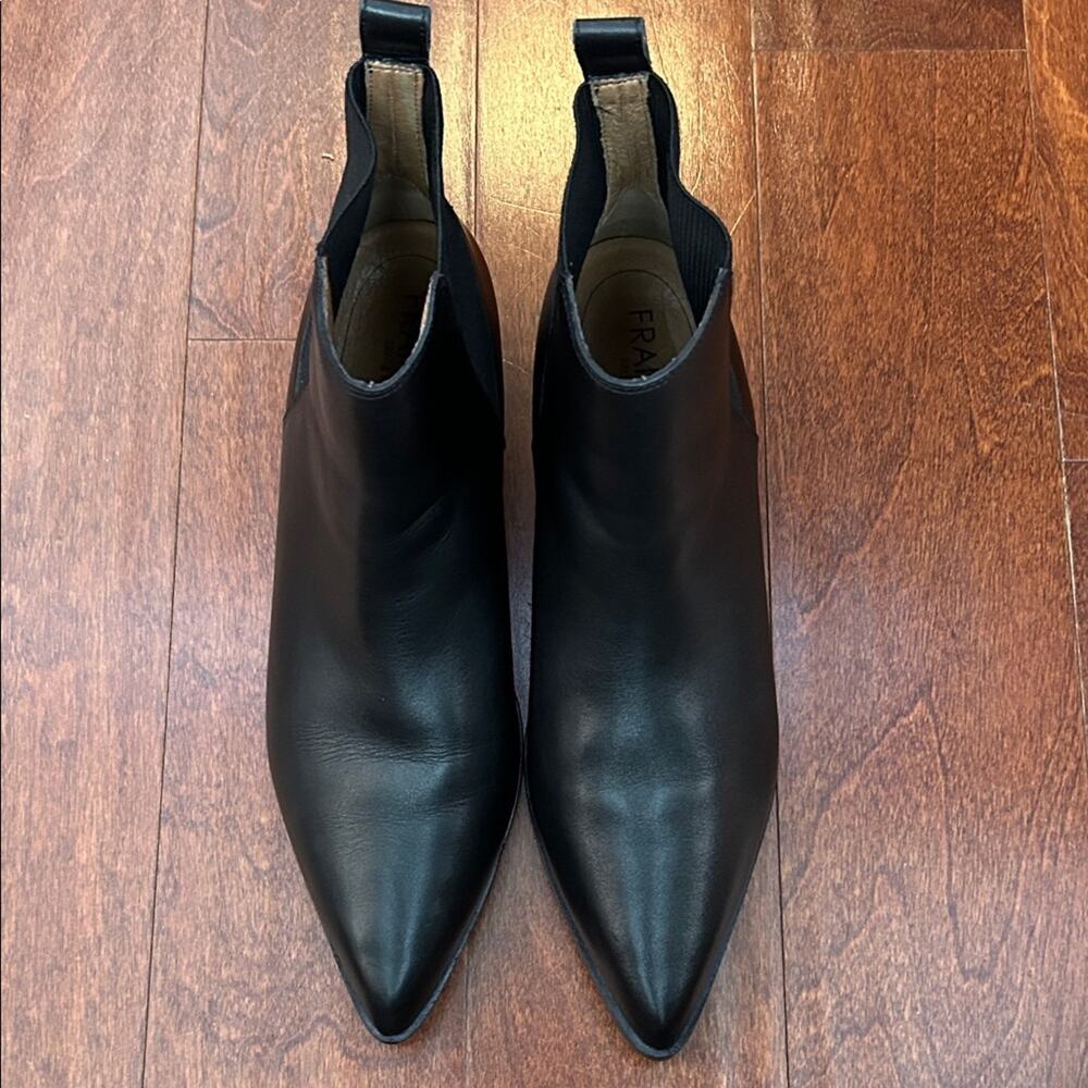 Frankie4 “Nina” Black Leather Pointed Toe Ankle Boots, Size 11 - Picture 15 of 15